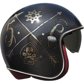 PREMIER Vintage NX Carbon Helmet Gold Chrome Black 2